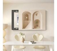 Decorative Fuse Box Cover - Modern Minimalist Design, Architectural Aesthetic Patterns, Easy Installation, for Living Room, Bedroom F R-70x50cm