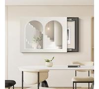 Decorative Fuse Box Cover - Modern Minimalist Design, Architectural Aesthetic Patterns, Easy Installation, for Living Room, Bedroom A L-50x40cm