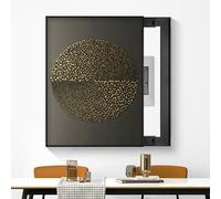 Decorative Fuse Box Cover - Retro Minimalist Style, Geometric Art Patterns, Easy Installation, for Living Room, Bedroom B 50x60cm