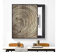 Decorative Fuse Box Cover - Retro Minimalist Style, Geometric Art Patterns, Easy Installation, for Living Room, Bedroom D 50x60cm