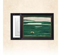 Decorative Fuse Box Cover - Vintage Design, Painterly Landscape Wall Art, Electric Panel Cover, Easy Installation, for Living Room, Bedroom A5 R-70x50cm