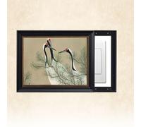 Decorative Fuse Box Cover - Vintage Design, Painterly Landscape Wall Art, Electric Panel Cover, Easy Installation, for Living Room, Bedroom A2 L-60x50cm