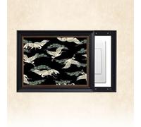 Decorative Fuse Box Cover - Vintage Design, Painterly Landscape Wall Art, Electric Panel Cover, Easy Installation, for Living Room, Bedroom A12 L-50x40cm