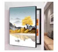 Decorative Fuse Box Cover, Wall Mounted Electrical Panel Cover, Cabinet with PS Frame for Hiding Paintings