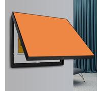 Decorative Fuse Box Covers Conceal The Electricity Meter, Wall Mounted Wooden Panel Cabinet with Flip Design, Consumer Unit Hidden Circuit Breaker Panel Horizontal Orange 80 x 60cm