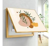 Decorative Fuse Box Covers For Wall Mounted Electrical Panels - Creative Hideaway With Flip-top Door Circuit Breaker Box Decorative Art For Home Office Hotel Living Room(Gold,35cm*45cm(13.8*17.7IN))