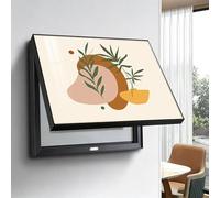 Decorative Fuse Box Covers For Wall Mounted Electrical Panels - Creative Hideaway With Flip-top Door Circuit Breaker Box Decorative Art For Home Office Hotel Living Room(Black,60cm*80cm(23.6*31.5IN))
