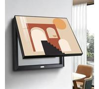 Decorative Fuse Box Covers,Hide Electrical Panel Meter Breaker Wall Mounted Cover,Decorative Creative Switch Box Electric With Flip-top Door Living Room And Office Hotel(Black,40cm*50cm(15.8*19.7IN))