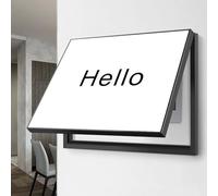 Decorative Fuse Box Covers, Hide Electrical Panel Meter Breaker Wall Mounted Cover, Minimalist Black and White Switch Box Electric for Living Room and Office(B,55X45CM/21.6x17.7in)