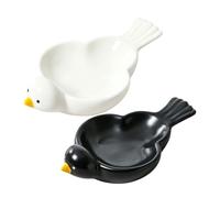 Decorative Game Table Tray Ceramic Bird Form Mahjong Accessory Twin Pack for Lounge Play Top Tidying Small Piece Control Line Layout Detail Mahjong Tray Ceramic Bird Tabletop Rolling Holder Game