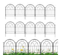 Decorative Garden Fence - Animal Barrier Fencing, Rustproof Metal Wire Panel Border, Flower Plant Edging, 10 Pieces Garden Fences And Borders For Dogs | Outdoor Yard Landscape Lawn Backyard Flower Bed