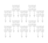 Decorative Garden Fence, Butterfly Edging Panels, No-Dig Animal Barrier, Easy Installation Design, for Yard Flower Bed Patio Outdoor Landscape Use, 10-Piece Set, 11.02 x 6.5 Inches