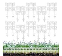 Decorative Garden Fence - Decorative Butterfly Garden Fence Elements for Outdoors, 10 Pieces, Animal Protection, Fence Elements, Outdoor Decoration for Garden Design, Green Spaces, Backyard, Outdoor
