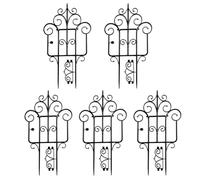 Decorative Garden Fence for Climbing Plants - Foldable & Stackable PP Wire Border Fencing, Weather-Resistant Outdoor Landscape Edging, 5 or 10 P(10PCS)