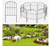 Decorative Garden Fence Panel, 30 Pack 10M/32FT Metal No Dig Fence Border