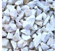 Decorative Garden Stones Marble Carrara SNOW WHITE Gravel Chippings Aggregate Polar Home Aquarium Garden Chippings, Driveway Stones/Sealer (60)
