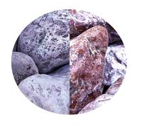 Decorative Garden Stones, Pebbles, Cobbles, Slate, Paddlestones, Gravel, Chippings, Aggregate, 20 kg, Various Colours (Red Wine Pebbles 80-130mm)