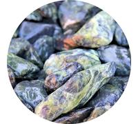 Decorative Garden Stones, Pebbles, Cobbles, Slate, Paddlestones, Gravel, Chippings, Aggregate, 20kg (Green Mint Pebbles 20-40mm)
