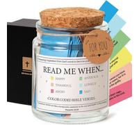 Decorative Glass Faith Jar with Prayer Note Bible Verse Spiritual Religious Rituals Home Display Spiritual Decor