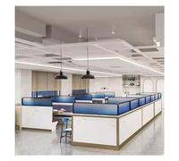 Decorative Glass Partitions for Dining & Office Spaces - Matte Striped Countertop Divider for Restaurants & Public Areas - Stylish & Functional Room Separator