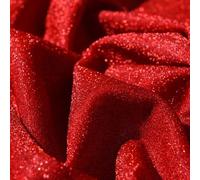Decorative Glitter Fabric Featuring Starry Shiny Patterns, Suitable for DIY Crafts, Sewing Projects, Dresses, Curtains, and Handmade Accessories with Long lasting Material (red)