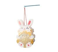 Decorative Glowing Paper Lantern Spring Festival Hollow Hanging Rabbit Lantern DIY Handmade Chinese New Year Mid-autumn Festival Decoration Garden