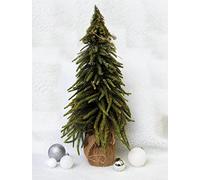 Decorative Gold Finish Mini Christmas Tree in Hessian Bag - Get in the festive spirit, wonderful sparkly and festive finish (52cm)