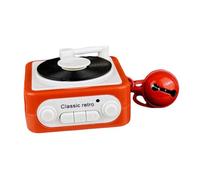 Decorative Gramophone Music Box Recorder Music Box Built-in Key Chain Easy Carry to Personalize Your Daily Use