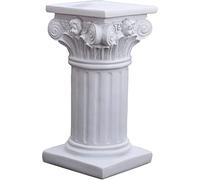 Decorative Greek Columns, Resin Roman Pillars Column Decor, 3.7 Inch Greek Statues Decor, White Column Pedestal Stand for Wedding Table, Garden Sculptures Statues