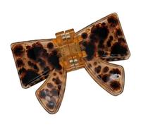 Decorative Hair Clip for Women and Girls, BrownLeopard print