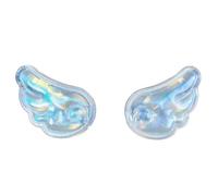 Decorative Hair Clips, Green | 1 Pair Translucent Glitter Barrettes for Bangs, Braids, Side Sections, Everyday Accent Looks