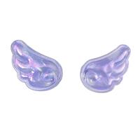 Decorative Hair Clips, Purple | 1 Pair Translucent Glitter Barrettes for Bangs, Braids, Side Sections, Everyday Accent Looks