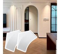 Decorative Half Round Door Arch Trim, Universal Arch Way Kit for Door Frame, Set of 2 Elegant Arch Molding, Living Room Balcony Hallway Archway Insert(23.5x23.5x23.5cm (9.3x9.3x9.3))