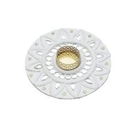 Decorative Handmade Wooden Round Tea Light Teal Light Holder Candle Holder T Lights Candle Stand traditional Decorations Lighting Accessories New year Home Decor (Size:-6")(Without Wax)(White)