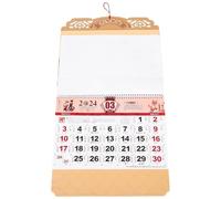 Decorative Hanging Calendar for Wall, Chinese New Year | Paper Classic Style, Quick Date Glance and Detailed Contents, Kitchen Wall Offices, Family Reference