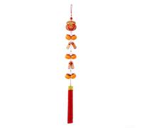 Decorative Hanging Ornament Made from Flannel and Sturdy Polyester for New Year, Comes with Rope for Hanging on Various Surfaces, Perfect for Seasonal Home Decorations (C)