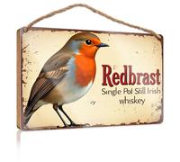 Decorative Hanging Sign Redbrast Single Pot Still Irish Whiskey. Camper Decor Desk Accessories For Women(15X28CM)