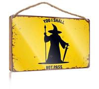 Decorative Hanging Sign You Shall Not Pass. Camper Decor Desk Accessories For Women(23X35CM)