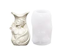 Decorative Holder Silicone Mold, Prince Relief Vase Form for Making, Resin Casting and Plaster Projects for Home Display Relief Mold Holder Shape Tabletop Decor Form Wax Pour Resin
