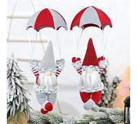 Decorative Home Accessories DecorationsChristmas Parachute Skydiving Faceless Scene Old Christmas Man Home