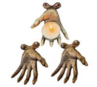 Decorative Hooks - Antique Creepy Hand Wall Storage Holder,Distressed Towel Rack - for Bathroom Entryway Kitchen Garage Apartment Home Basement