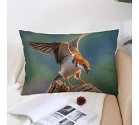 Decorative Hunting Flying Wild Lumbar Throw Pillow Covers 12 "x20 " with Hidden Zipper Outdoor Couch Pillow Cases for Sofa Bed Living Room Garden Plush Pillowcase Farmhouse Cushion Case Home Decor