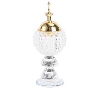 Decorative Incense Burner Crystal Exotic Style Golden for Bedroom