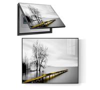 Decorative Indoor Distribution Box Cover with Hydraulic Rod Supports for Enhanced Aesthetics