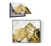 Decorative Indoor Distribution Box Cover with Hydraulic Rod Supports for Enhanced Aesthetics