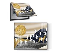 Decorative Indoor Distribution Box Cover with Hydraulic Rod Supports for Enhanced Aesthetics