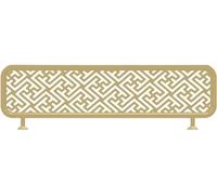 Decorative Iron Room Divider Height, Hollow Out Metal Screen for Dining Area, Stylish Space Separator with Baked Paint Finish for Restaurant and Home Use
