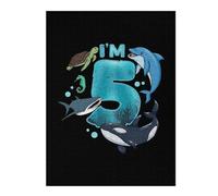 Decorative Jigsaw Puzzle for Adults, 5th Birthday Sea Animals, 500 PCS