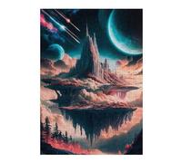 Decorative Jigsaw Puzzle for Adults, Celestial Castle Realms, 300 PCS