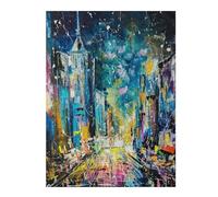 Decorative Jigsaw Puzzle for Adults, Evening on Fifth Avenue, 500 PCS